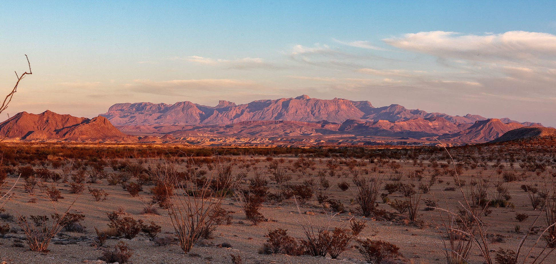 The Chisos Mountains, Big Bend National Park by Gary Nored, Wikimedia Creative Commons