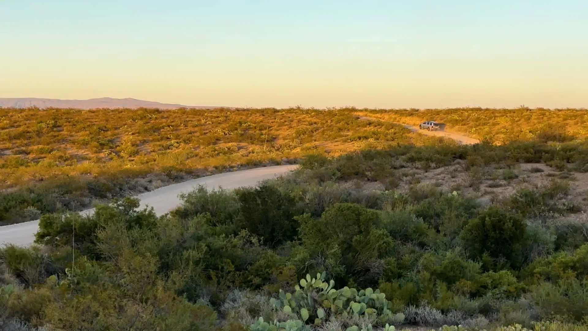 A dirt road through Big Bend National Park