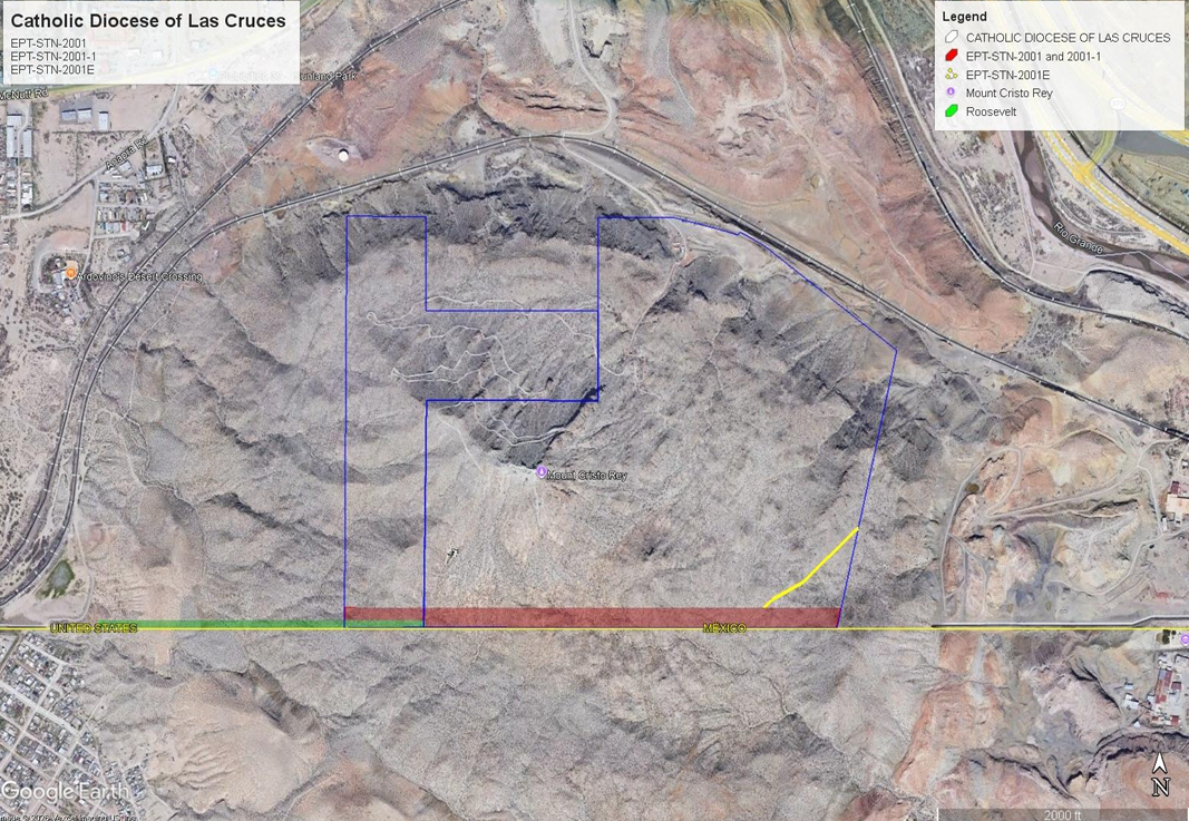 Mount Cristo Rey map