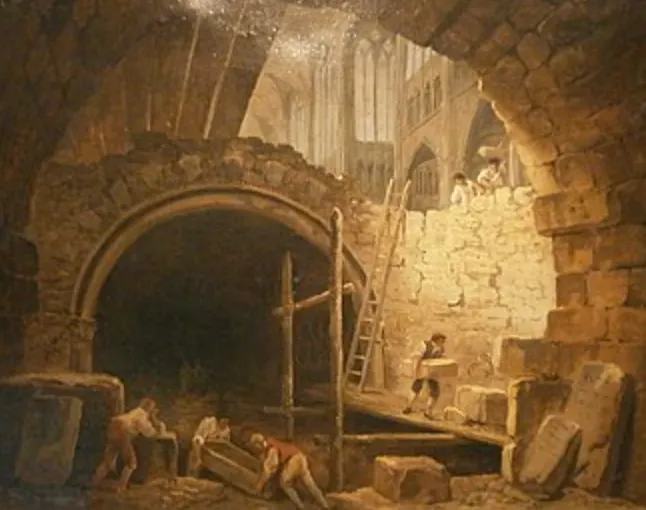 H. Robert’s The Violation of the Tombs of the Kings in the Basilica of Saint-Denis Acts like these let to a new word: Vandalism