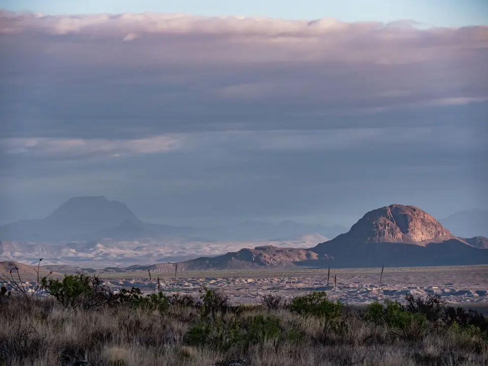 Rounded peaks rise from the desert northwest of Panther Junction, Big Bend National Park, Texas. Dan Leeth/Dallas Morning News
