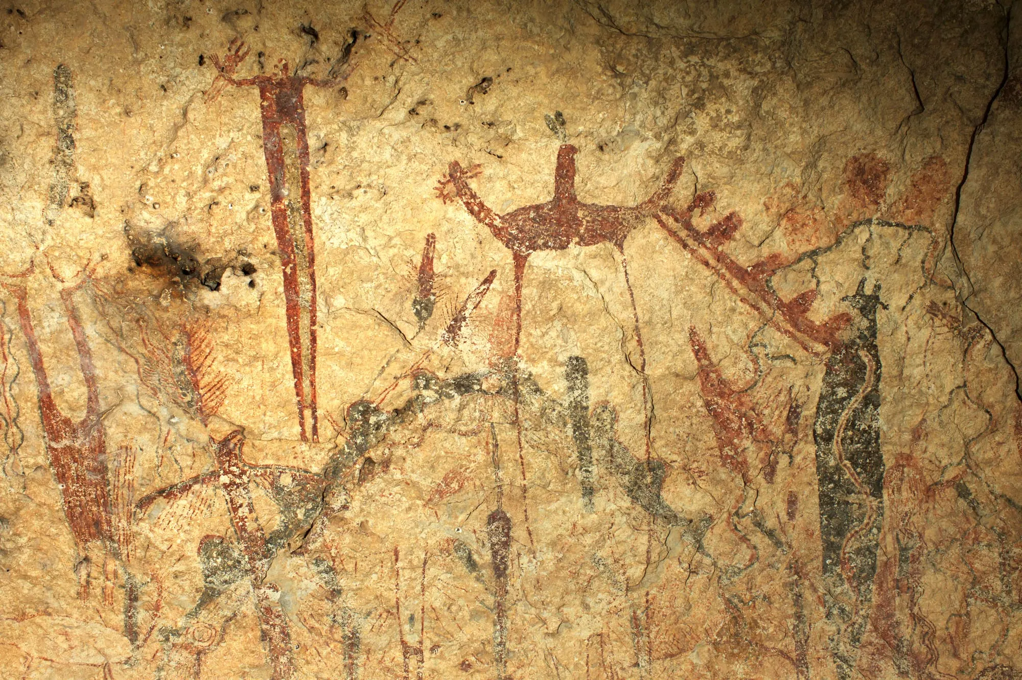 A detail from a panel that could be impacted by wall construction. Vibrations from heavy equipment can even damage sites not directly in the path of construction. (Photo credit: Shumla Archaeological Research and Education Center Archive)