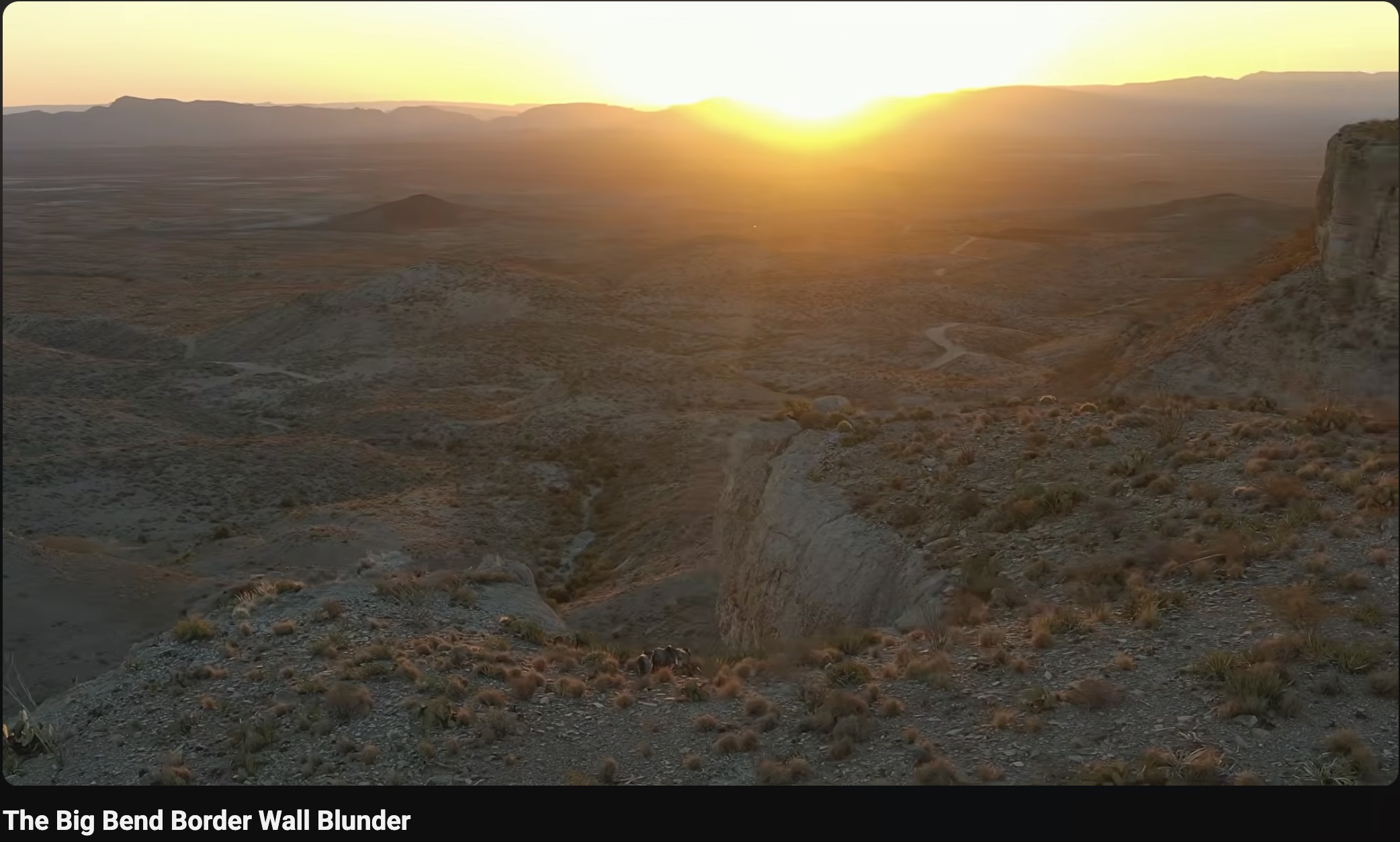 Big Bend Border Wall Blunder