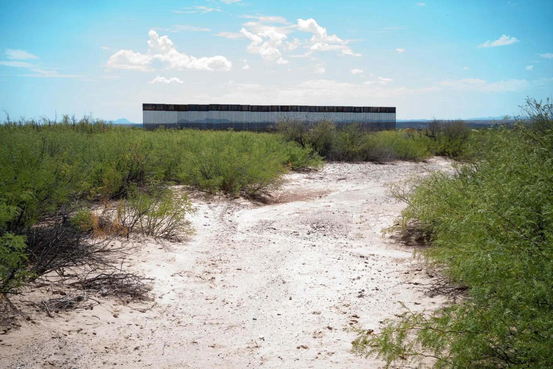 Construction on the Big Bend area border wall in Hudspeth County pictured in September 2026. Scott McWilliams